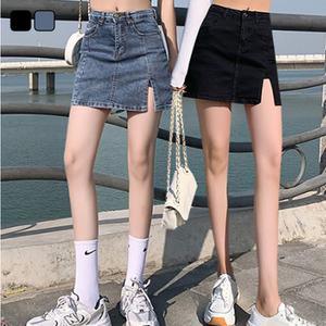 [리빌모아]여자 속바지 옆트임 데님 미니 숏 스커트 DMOW-SKS-SOHSCWBS8322