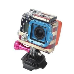 360 오토바이 헬멧 GoPro Hero 용 회전식 접착베이스 마운트 12 11 10 9 8 7 6 세션 SJ4000 Xiaomi 호환용