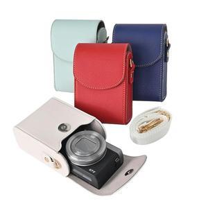 범용 PU 가죽 카메라 가방 케이스 캐논 SX740 G7X2 G9X M100 소니 호환용 ZV1 HX90 리코 GR