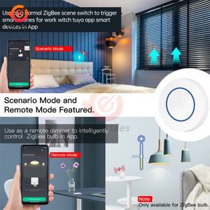 투야 스마트봇Tuya ZigBee 무선 장면 스위치 푸시 버튼 자동화 시나리오 컨트롤러 배터리 구동 지능형 연결