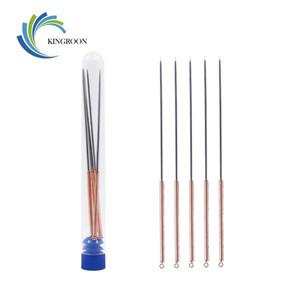 KINGROON 5pcs 스테인레스 노즐 청소 바늘 0.2mm/0.4mm/0.5mm/0.6mm/0.8mm/1.0mm 3D 프린터 부품