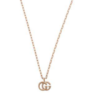 [Gucci] GG 러닝 더블 G 목걸이 펜던트 18KRG 로즈 골드 687118-J8500-5702 [병행 수입품]
