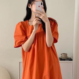 카리누 썸머 여성 볼륨 스퀘어넥 긴원피스 임산부옷