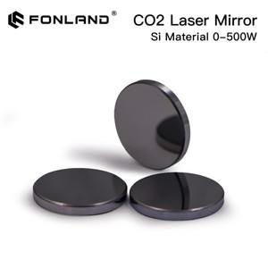 Co2 레이저 Si 반사 거울 렌즈 500W 99.6% CO2 조각기 기계용 검정색 코팅