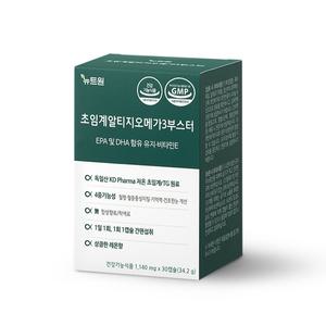 (유통기한 25.10.30) 약사개발/ 뉴트원초임계알티지오메가3부스터 30캡슐, RTG 4중기능성 저온추출