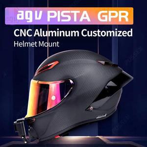 AGV 피스타 gprr용 맞춤형 알루미늄 헬멧 턱 마운트, 고프로 히어로 13 360 X4 에이스 DJI 액션 5pro 카메