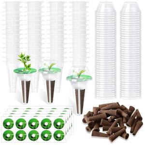 Aerogarden 수경 재배 키트 정원 식물 스폰지 라벨 스티커 교체 바구니 포함 120 개