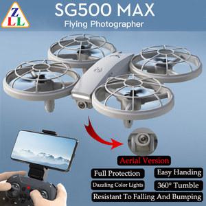 SG500 MAX 미니 조명 360 텀블 HD 드론 컬러 쿼드콥터 RC 공중 완구 눈부신 카메라 버전 소형