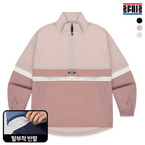 스프리스 여성 3단 배색 아노락 점퍼