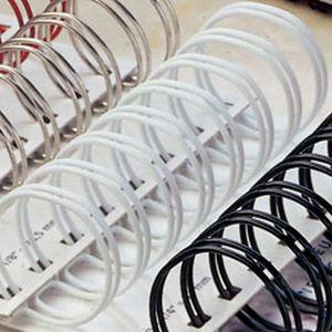 카피어랜드 와이어링 11mm (3대1) 100입제본용 기링 화이트 블랙 와이어 스프 용스프 용링 제본