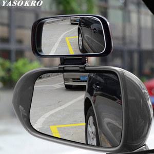 오토바이 바이크 보조 백미러 사이드 미러 YASOKRO 안전 주차 차량용 사각지대 거울 조절식 볼록 광각 YSR039