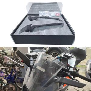 오토바이 바이크 보조 백미러 사이드 미러 바람 날개 조정 가능한 회전 RC200 RC250 RC390 2016 2019 최신