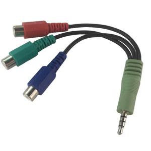 영상선 컴포넌트 케이블 3.5mm AUX 옥스 Ypbpr RGB 비디오 어댑터 케이블은 LED 스마트 TV 기타 장치용 BN39 01154C로 작동합니다.