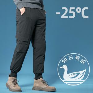 남친바지 겨울 패딩 배기핏 조거 트레이닝 오리털 팬츠 심쿵마켓