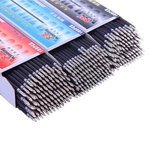 100개/갑 볼펜 리필 0.7mm 블랙 레드 블루 잉크 Caneta 쓰기 펜 사무 용품 Escolar 롤러