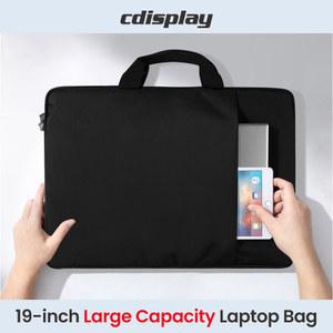 가벼운 노트북 가방 파우치 Cdisplay 19인치 내구성 여행용 손잡이 충격방지 보호 컴퓨터 슬리브 케이스 대용량 맥북 노트북가방