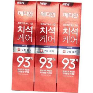 메디안 치석 구취 치약 120g 3입 충치