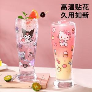 헬로 키티 맥주 유리 컵 어른 물병 와인 빨대 텀블러 우유 시나모롤 머그잔 위스키 450ml