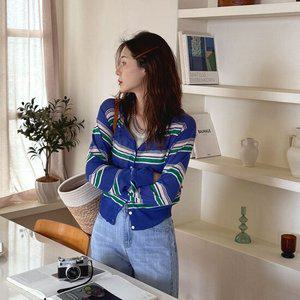 [메이블루] 썸머 스트라이프 가디건