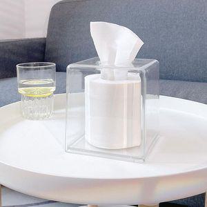 둥근모서리각티슈박스 케이스 화장지 14x14x14cm두루마리휴지커버 면커버 TISSUE 폭탄 센스있는집들이선물