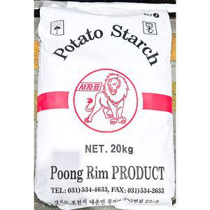 사자표 감자 전분 20kg 가루 분말 식품 음식재료 조리재료