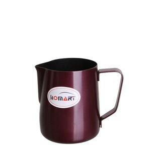 홈아트 테프론스팀피쳐(퍼플) 350ml 컬러 매장용 가정용 테프론 커피 우유 밀크 도구