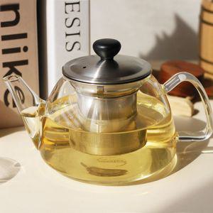 스위티 꿀단지 포트 700ml WST8017유리찻주전자 내열 홍차 녹차 허브 거름망 스텐 잎차 꽃차 티팟 유리팟