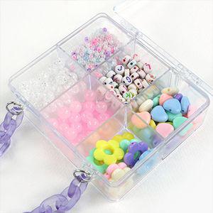 DIY 비즈 세트만들기 공예 재료 구슬 악세사리부자재 컬러 팔찌만들기 목걸이만들기 장식 모양