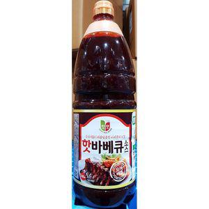 청우 핫바베큐소스 2.1Kg X8액상 양념 식당 업소 대량 바비큐