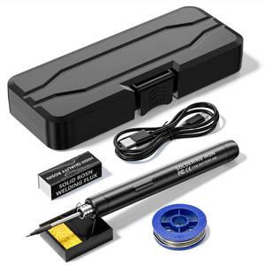 무선인두기 800mAh USB 5V 8W 전기 납땜 인두 키트 미니 무선 온도 300-450 ℃ 스마트접