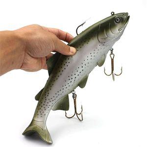 암산코리아 30CM 400G 빅베이트하드 크랭크 바이브레이션 배스낚시 루어 조인트미노우 조인티드 스윔