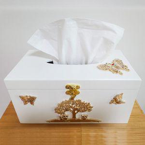 행운나무 부엉이 티슈케이스 W(고리형)보관함 각케이스 사각 인테리어 라운드 휴지 소품 우드커버 티슈통