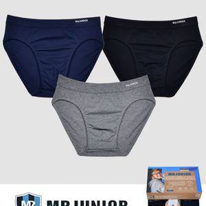 남주니어 부드러운 면스판 브리프 삼각 팬티 3매 쥬니어 학생 청소년 디자인 심플