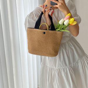 밀짚 가방 여름 해변 휴가 라탄도트백왕골손 토트 비치 패션 휴양지 크로스 클러치 여자 바캉스룩 라탄 라