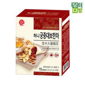 (무배) 송원 허니궁중대보한차 15스틱쌍화 수제화 화수제 한방티 전통찻집 선물용 전통 국산