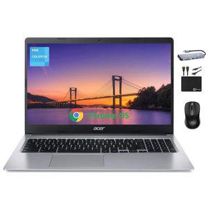 Acer 크롬북 315 노트북 컴퓨터 2024년 비즈니스 학생용 15.6인치 HD 디스플레이 인텔 셀러론 N4020 4GB RA