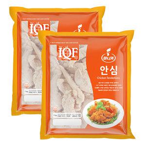 마니커 IQF 안심 1kg 2봉 국내산 냉동 생안심 닭안심살