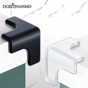 10 개/몫 고무 투명 L 모양 아기 안전 실리콘 코너 보호대 어린이 소프트 클리어 테이블 데스크 가장자리 코너 가드