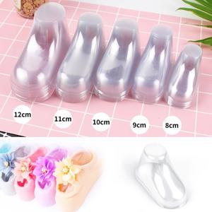 10Pcs 아기 신발 들것 양말 디스플레이 스탠드 투명 PVC 어린이 부츠 쇼케이스 지원 프레임 피트 플라스틱 신발 나무