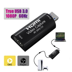 4K 30HZ MS2130 실제 USB 3.0 HDMI 호환 비디오 캡처 카드 게임 녹화 상자 PS4 Ps5 스위치 용 1080p 60fps 라이브 스트리밍