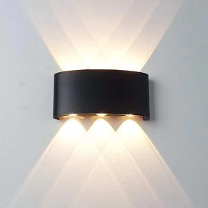 LED 벽 돌출 현대 실내 실외 램프, 화이트 업 다운 벽 마운트 조명, 거실 복도 침실 장식