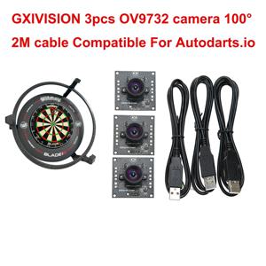 GXIVISION 3PCS IMX179/OV2735/OV9732100 학위 1MP 30fps 2M 케이블 카메라 모듈 DIY Autodarts.io,USB 무료 드라이버와 호환 가능