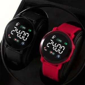 남녀공용 LED 디지털 시계, 커플 시계, 스포츠 육군 군사 실리콘 시계, 전자 시계, Hodinky Reloj Hombre