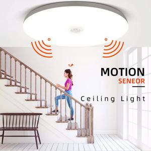 모션 센서와 Led 천장 조명 40W 30W 20W 18W 15W 12W Led 천장 조명기구 입구 발코니 복도 110V 220V