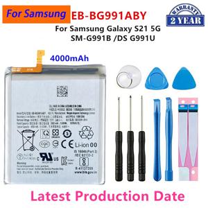 삼성 갤럭시 S21 5G SM-G991B /DS G991U 배터리 + 도구 용 새 EB-BG991ABY 4000mAh 교체 용 배터리