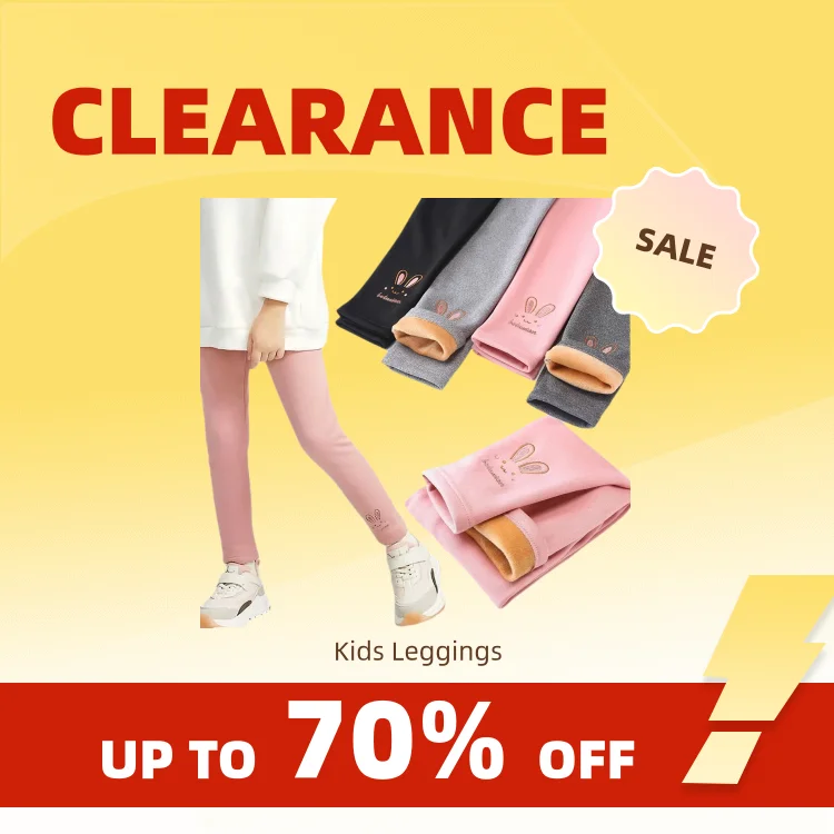 Clearance_3-8 세 소녀 레깅스 아기 토끼 바지 어린이 가을 겨울 열 스타킹 어린이 양털 안감 패션 바지 Casu