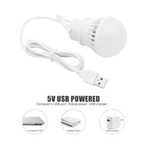 3/5/7W USB 램프 전구 5V 휴대용 캠핑 랜턴 램프 야외 캠핑 텐트 비상 조명에 대 한 LED 전원 독서 책 빛