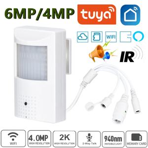 실내 Onvif 내장 오디오 TF 카드 슬롯, IPC 비전, IR LED 스마트 보안, Tuya 6mp 미니 와이파이 카메라, 4MP PIR 스타일, 48 개, 940nm