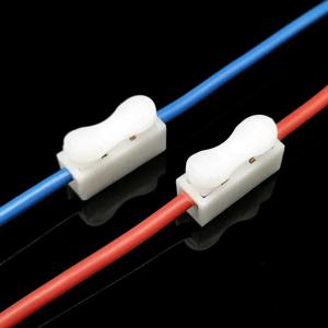 20/50Pcs 솔딩 없음 빠른 1P 2P 케이블 와이어 커넥터 나사 없음 터미널 블록 스프링 클램프