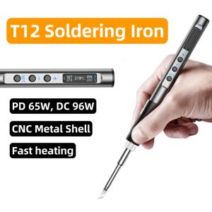 휴대용 T12 전기 납땜 인두기 PD BC2 65W DC 72W CNC 금속 본체 온도 조절 납땜 스테이션 빠른 가열